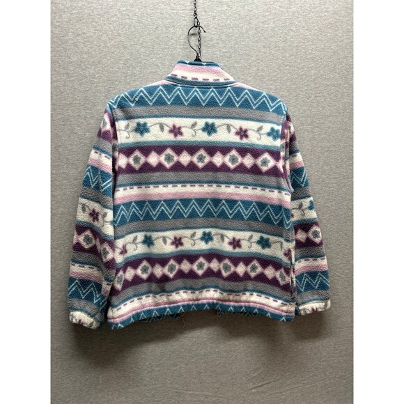 Alfred Dunner Petite (PS) Vintage Zippered Light printed Jacket - Picture 6 of 7